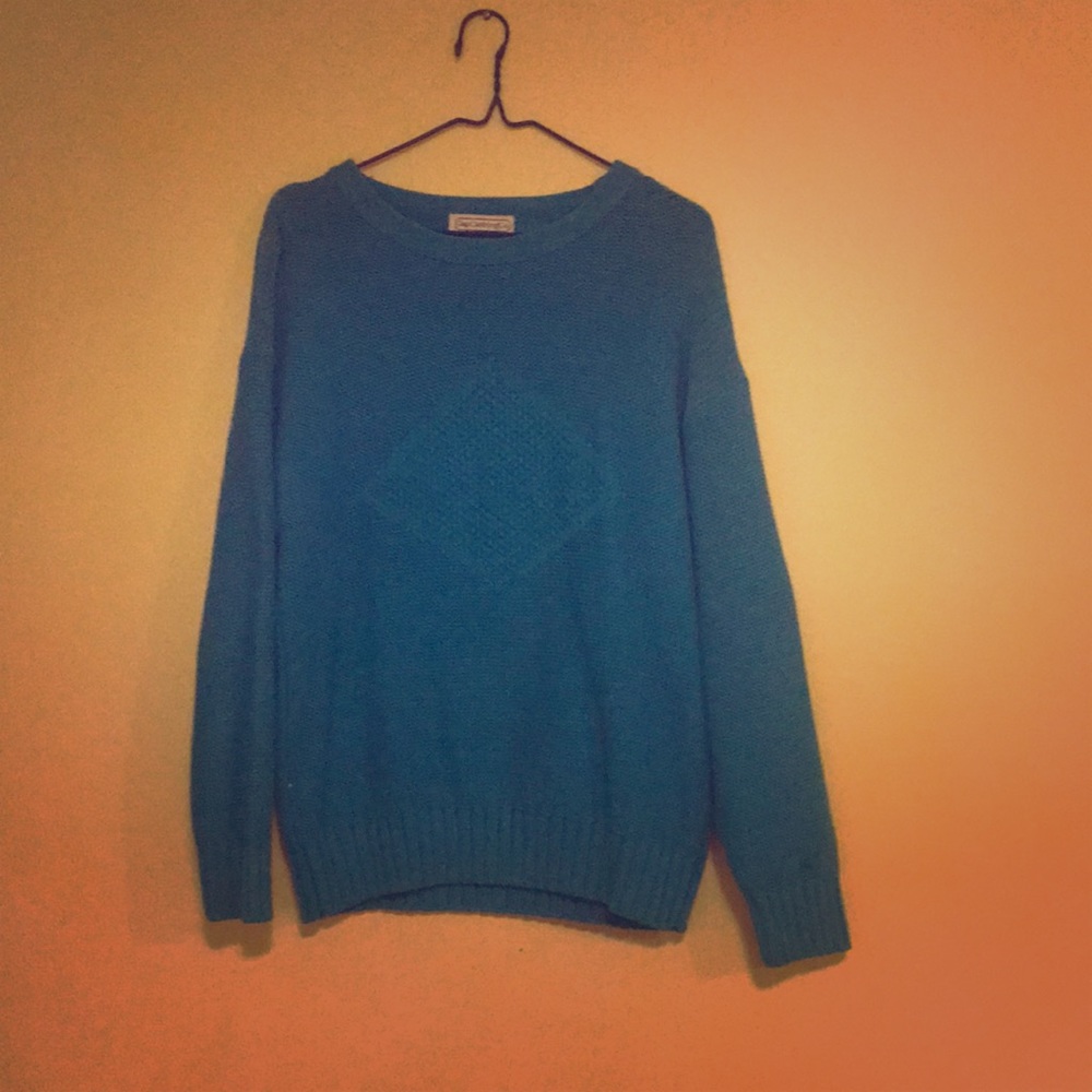 Aqua Crewneck Sweater